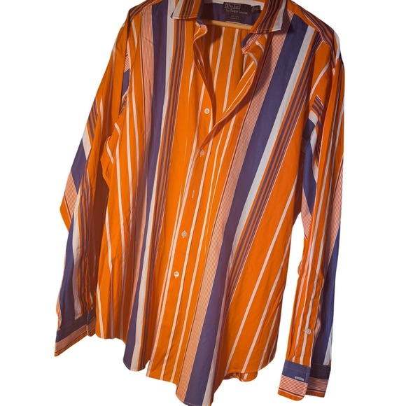 Polo Ralph Lauren Other - Vintage Polo Ralph Lauren Estate Shirt!   XXL  Orange Striped